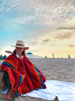 18x24 poncho rojo